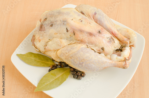 Raw wild pheasant meat