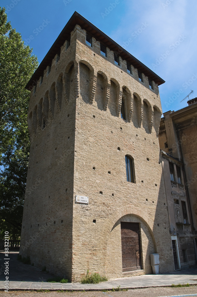 Rocchetta tower. Parma. Emilia-Romagna. Italy.