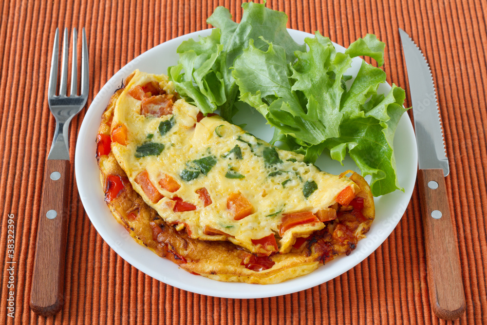 omelet with lettuce omelet with lettuce