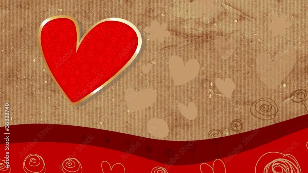 Valentinstag karte 3D