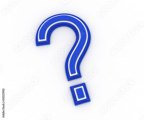 3D question mark