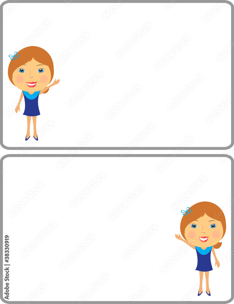 two beautiful girl advertising and showing frame for text two beautiful girl advertising and showing frame for text