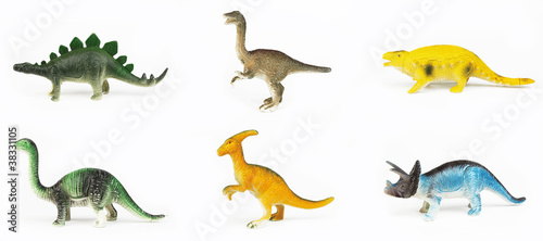 Fototapeta Naklejka Na Ścianę i Meble -  Toy dinosaurs