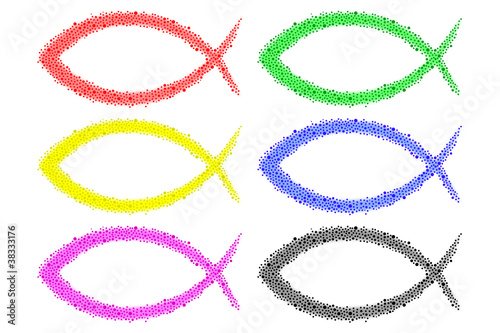 Ichthys bunt, gepunktet