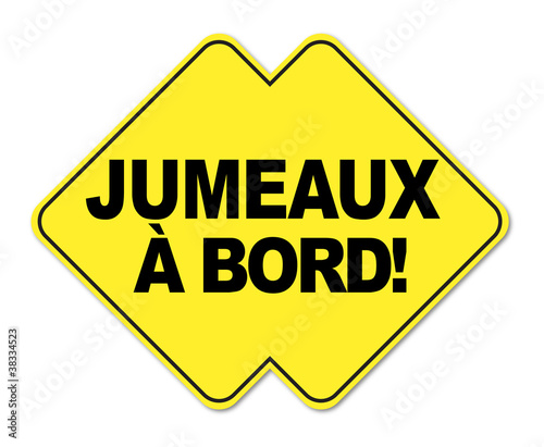 Autocollant Jumeaux à bord !