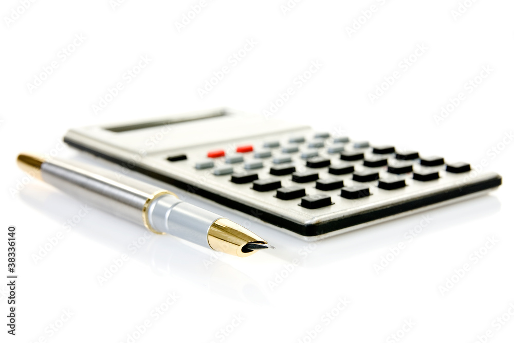 pen and calculator pen and calculator