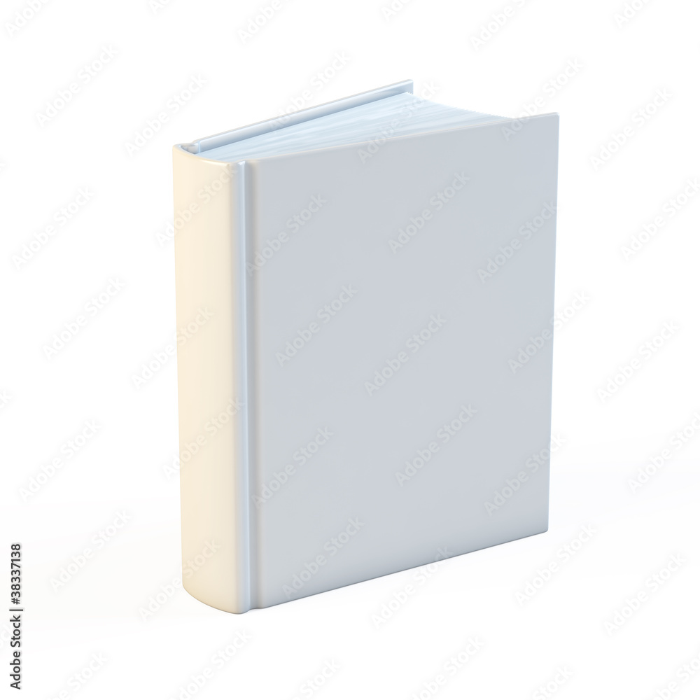 Empty white books isolated on the white background Empty white books isolated on the white background