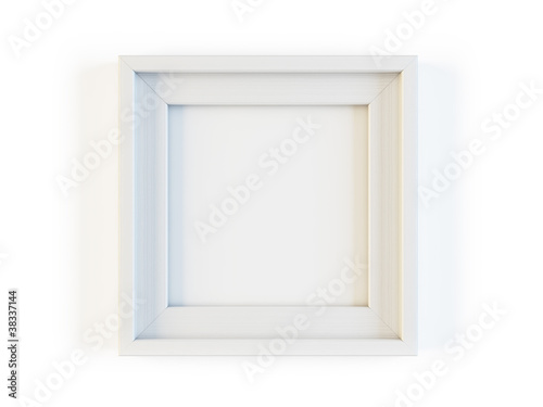White frame isolated on white
