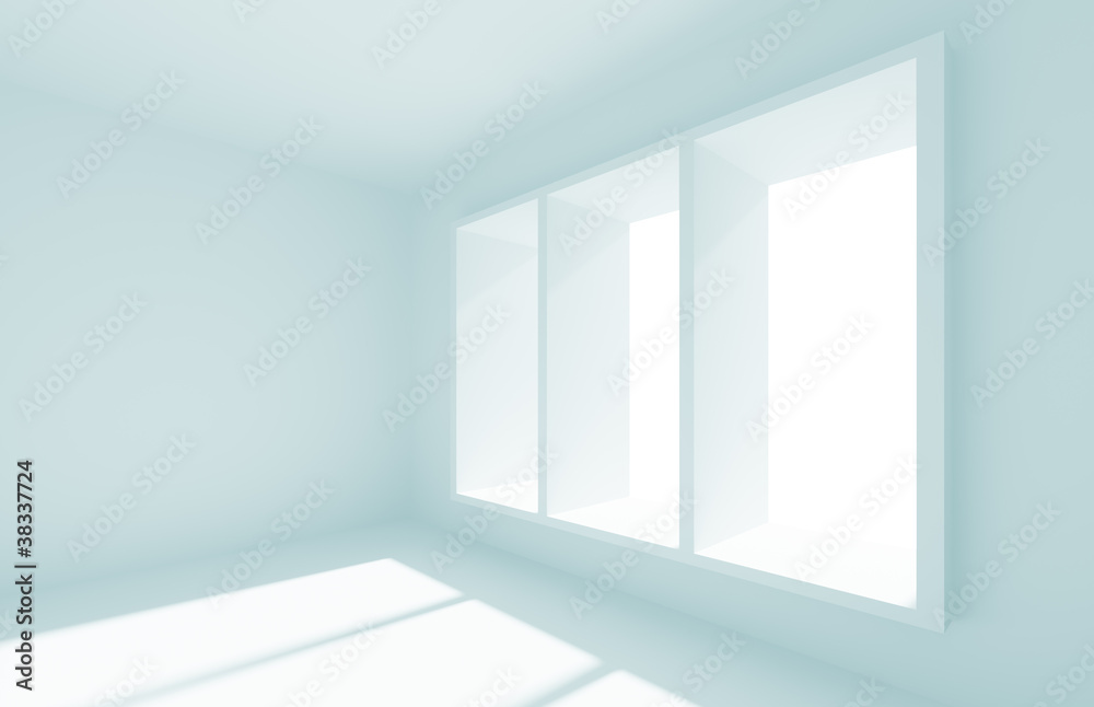 Fototapeta premium Empty Room with Window