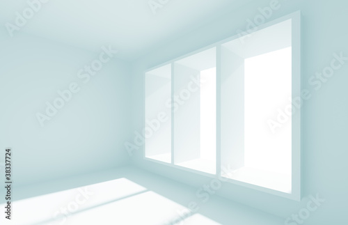 Fototapeta Naklejka Na Ścianę i Meble -  Empty Room with Window