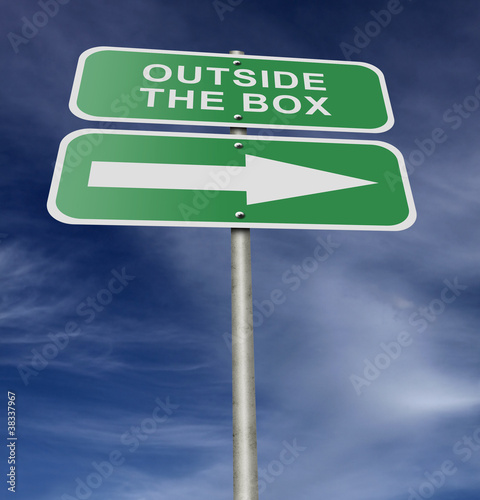 Street Road Sign Outside The Box