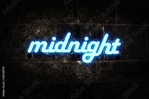 Neon Sign Midnight