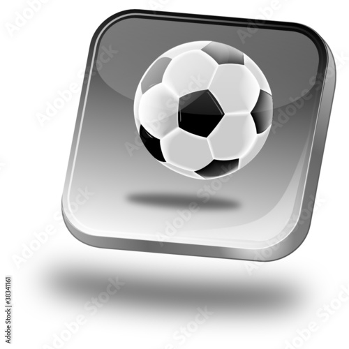 Button mit Fußball