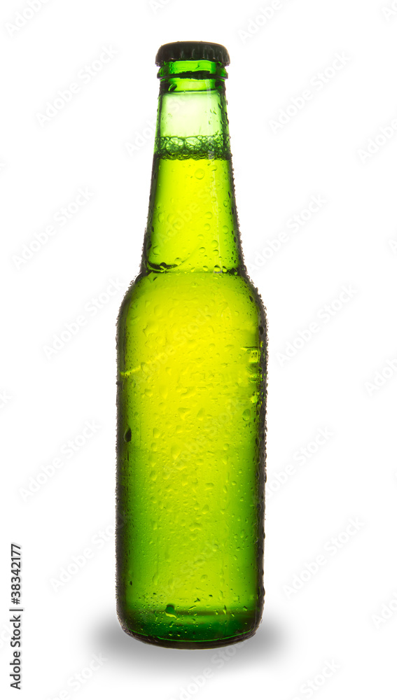 Bottle of beer, isolated on white background Bottle of beer, isolated on white background