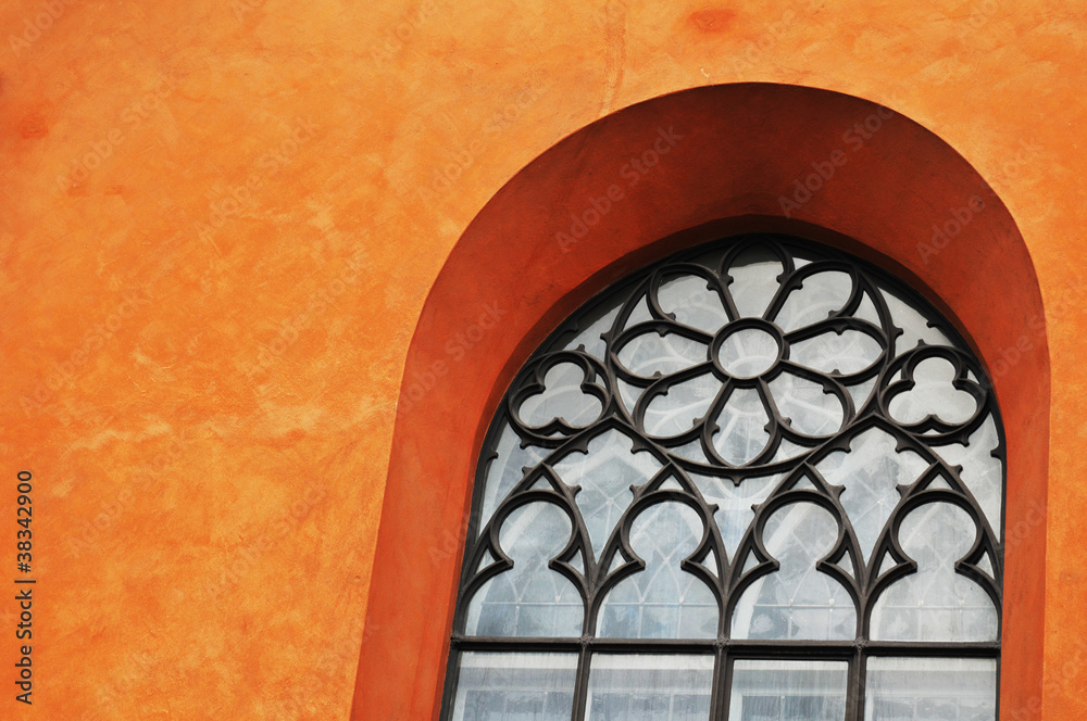 Naklejka premium Medieval window