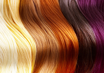 Handdoek met foto Kapsalon Kleurenpalet voor haarverf in salon  © Subbotina Anna