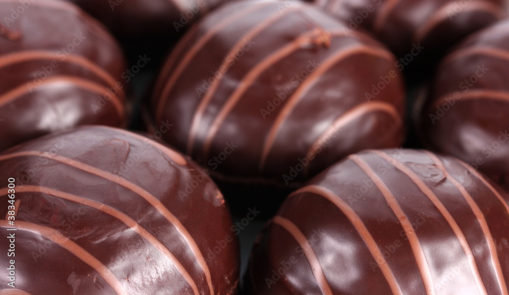 Obraz premium Сhocolate cookie closeup