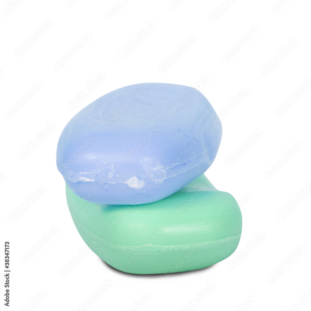 two pieces of soap