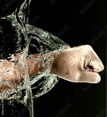 Photography Punching Through Water