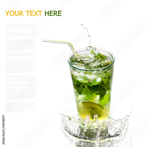 Ice cold Mojito spray (with sample text)