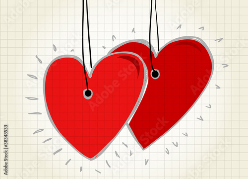 Happy valentine`s day card