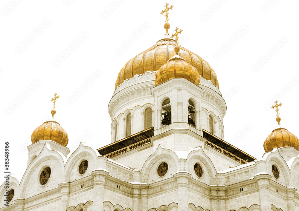 Obraz premium The Cathedral of Christ the Savior in Russia