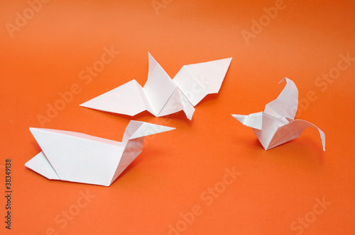 Origami birds