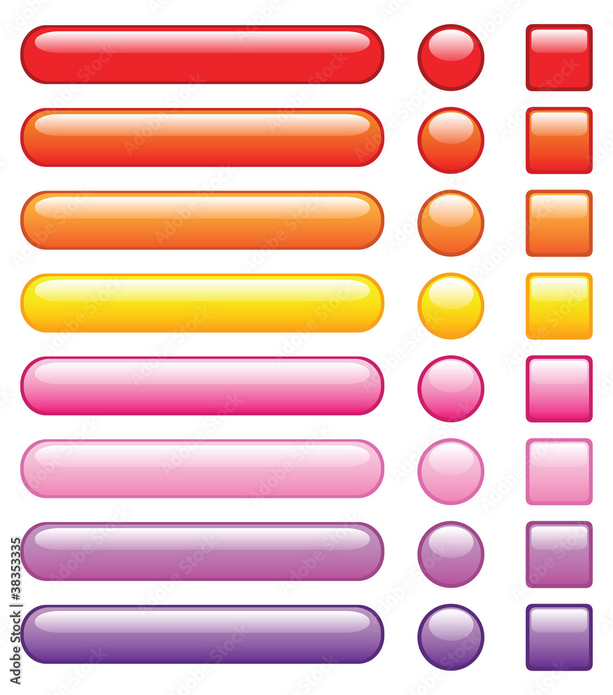 web buttons, with embed looking-set2 web buttons, with embed looking-set2
