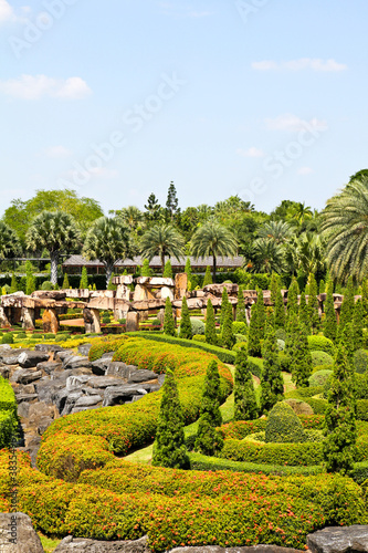 Tropical Garden in pattaya, thailand.