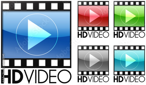 HD Video Web Button