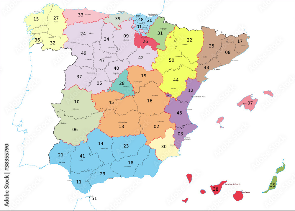 Spanien Postleitzahlen C digos Postales Stock Vector Adobe Stock spanien-postleitzahlen-c-digos-postales-stock-vector-adobe-stock