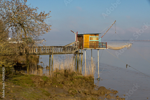 Cabane de pêcheur sur la Garonne