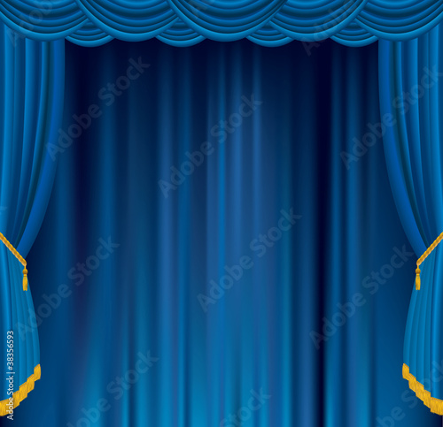 blue velvet stage