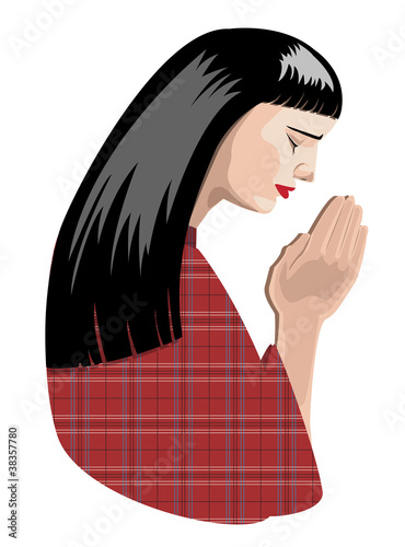 praying woman