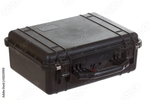 Black case isolated on white background