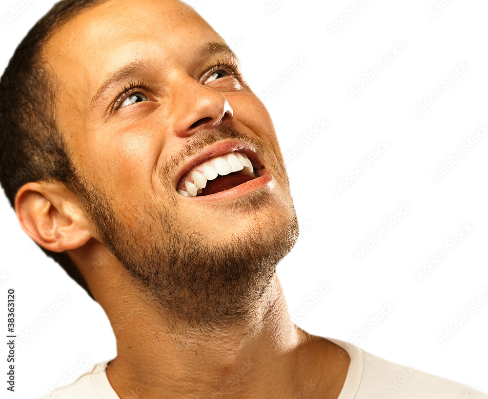 Obraz premium man lucky face