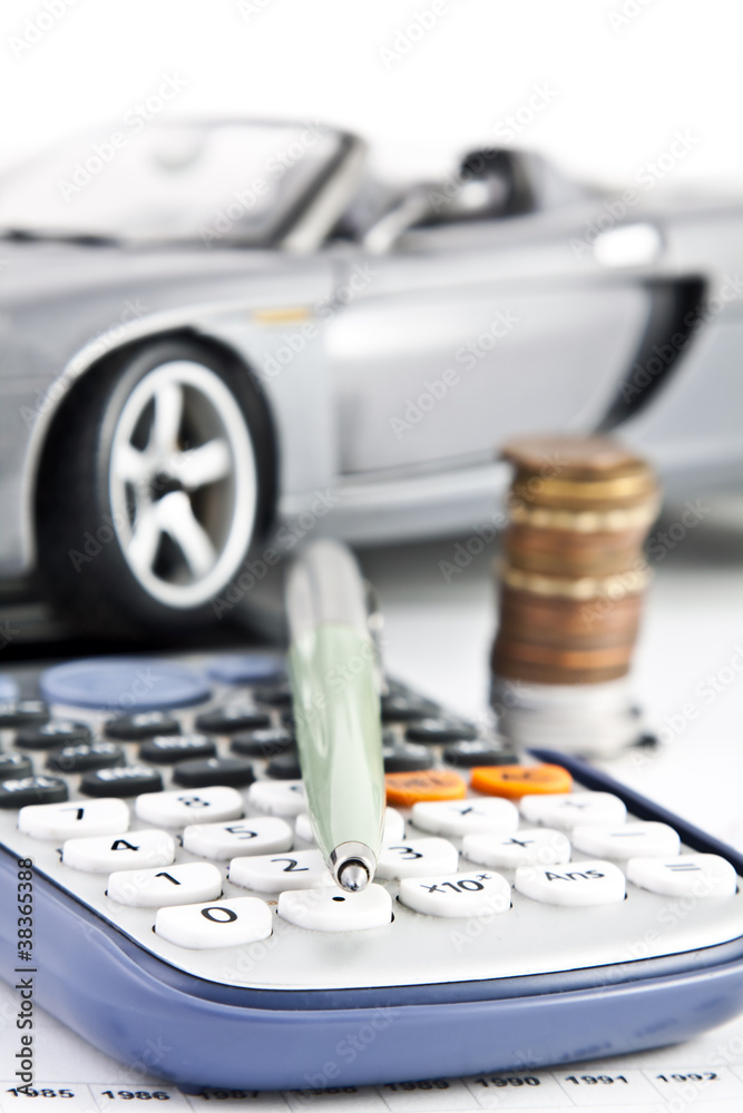 Car, Calculator, Money and Pen 4
