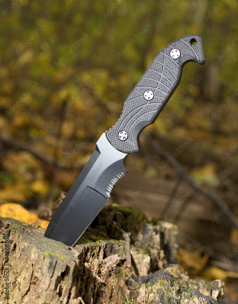 Obraz premium Black knife