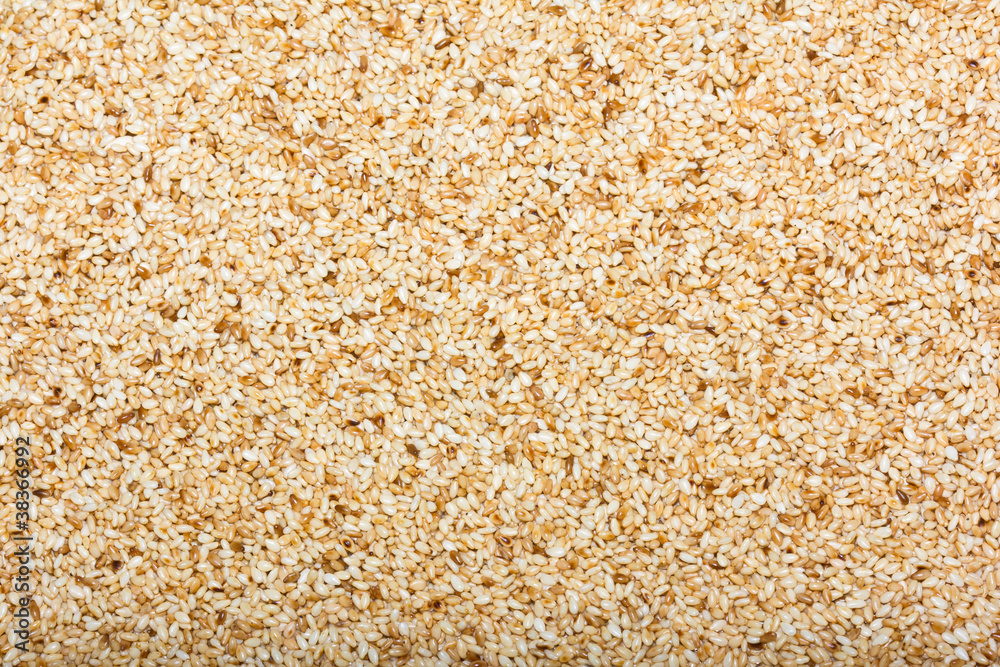 Sesame seeds horizontal background Sesame seeds horizontal background