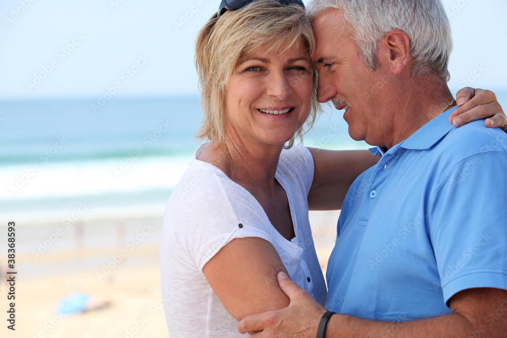 Middle-aged couple on holidays Middle-aged couple on holidays