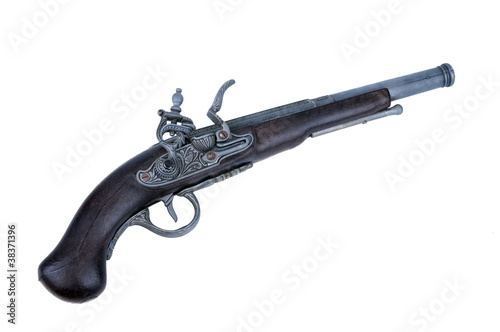 Old wooden gun