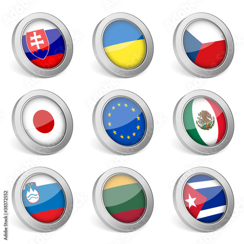 Free Download 3D national flag icon - GFXLoad