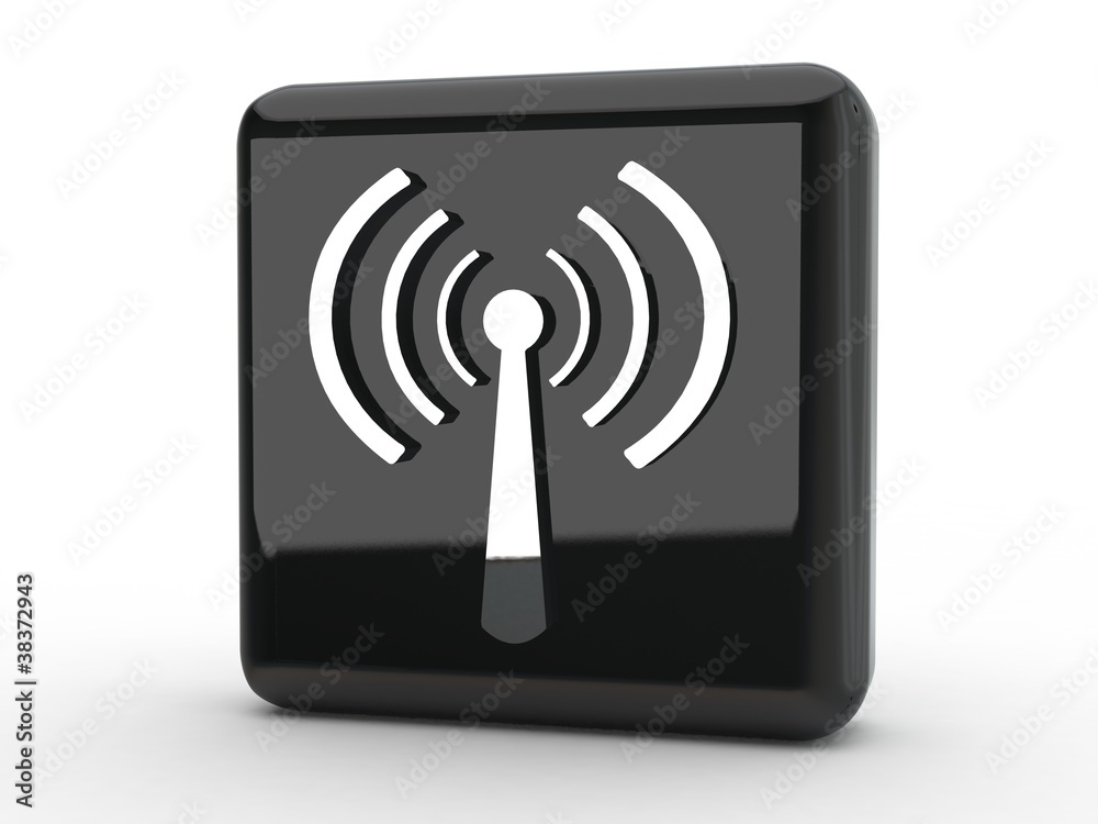 Button Hotspot schwarz