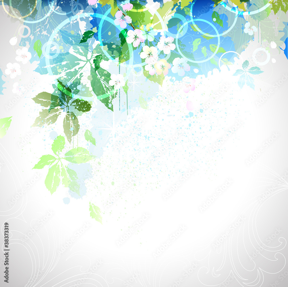 Naklejka premium spring composition