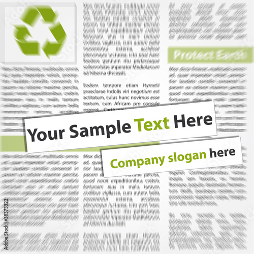 vecteur, article de presse, écologie