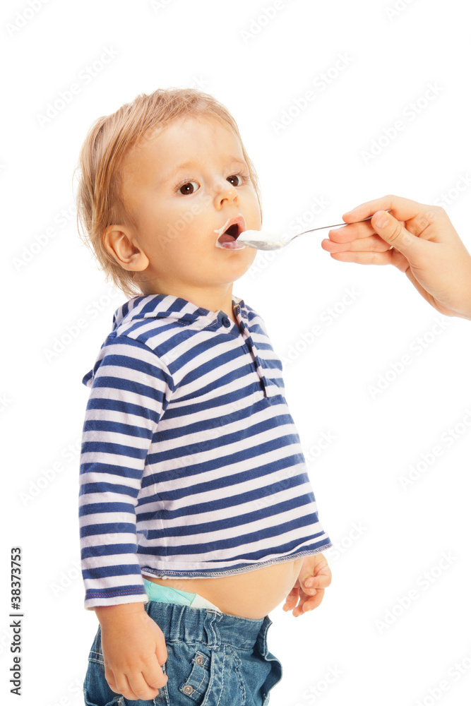 Toddler eating