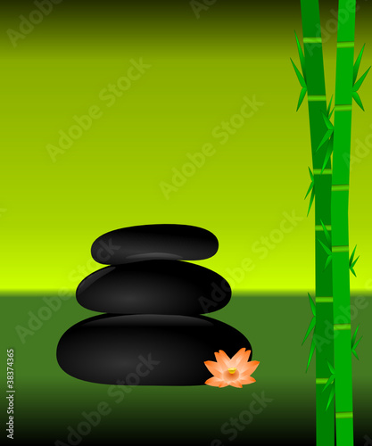 Spa Konzept mit Zen Steinen