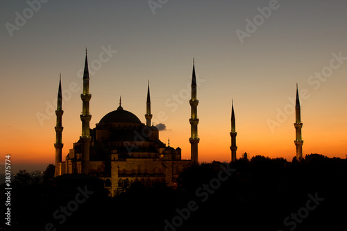 The Beatiful Blue Mosque in Istanbul, Turkey
