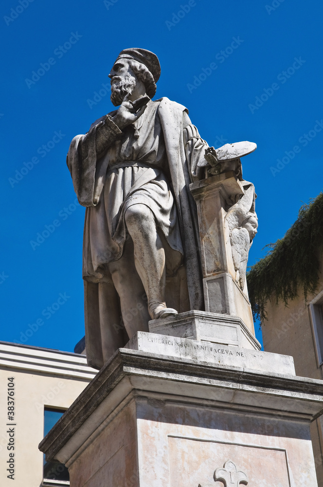 Parmigianino statue. parma. Emilia-Romagna. Italy.