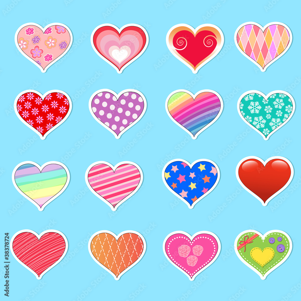 collection of different hearts